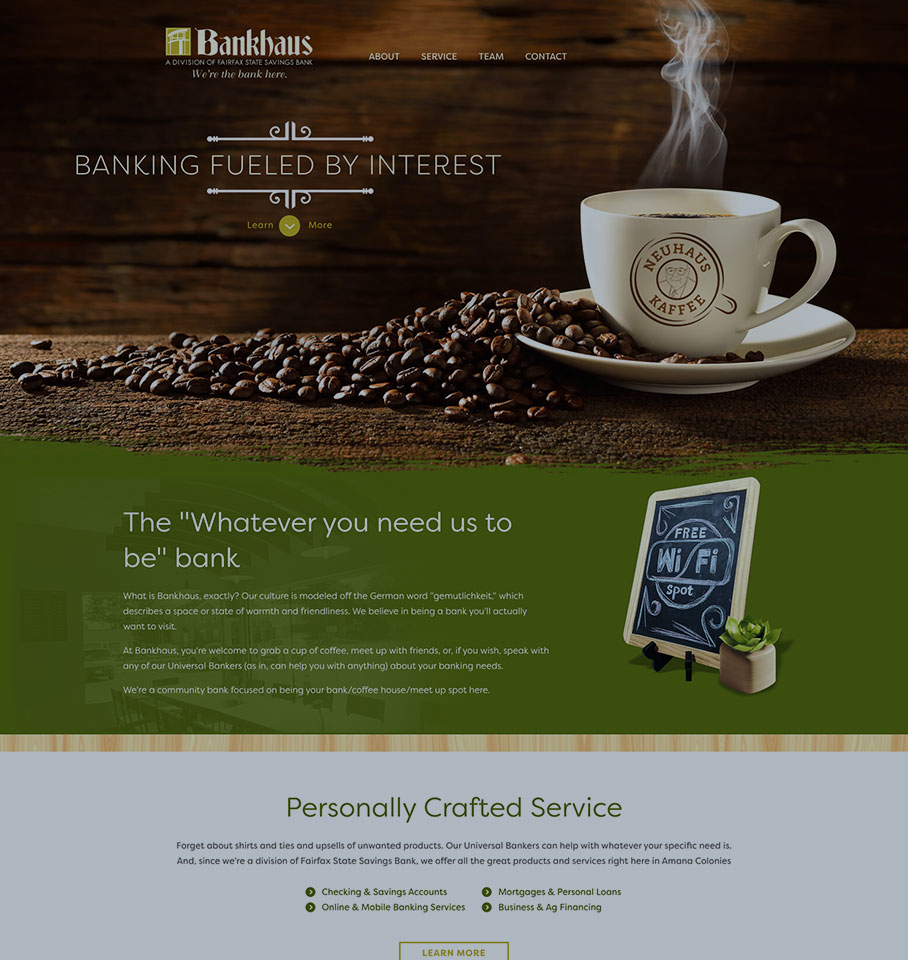 Bankhaus Microsite