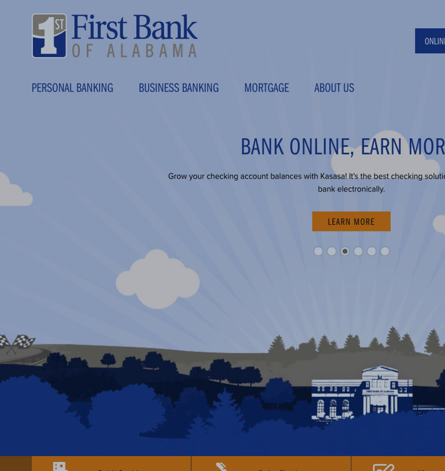 First Bank of Alabama Website