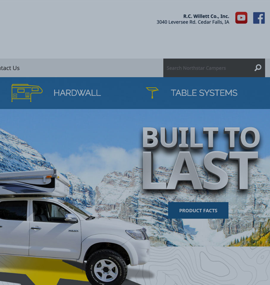 Northstar Campers Website