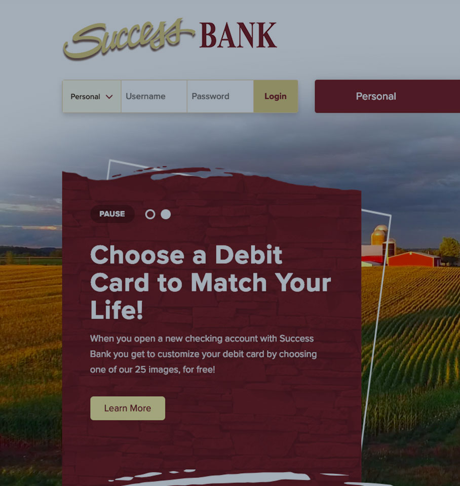 Success Bank Website